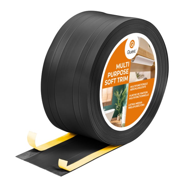 Quest Multi Purpose Soft Trim Abschlussleiste auf Rolle mit selbstklebender Rückseite