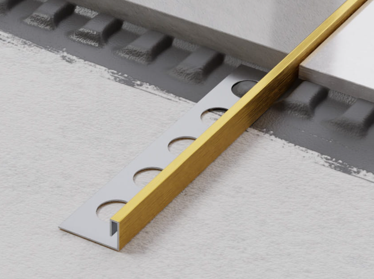 Fliesenprofil aus Metall