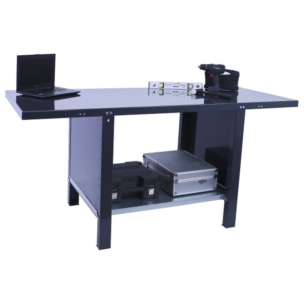 Werkbank BUFFALO METAL | HxBxT 83x150x73cm | Traglast 700kg | Anthrazit