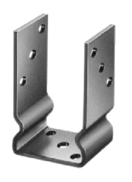 Pfostenträger aus Metall mit Befestigungslöchern