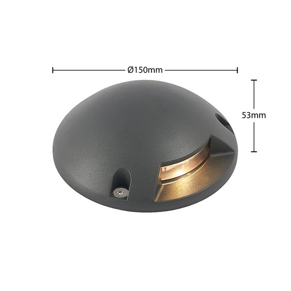 Lindby LED Außenleuchte Huban (wasserdicht (Modern) in Schwarz aus Aluminium (1 flammig, ) - Außenstrahler außen Spot für Garten Terasse Balkon & Haus