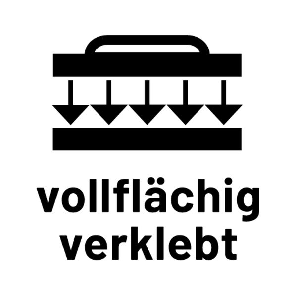 Symbol für vollflächige Verklebung