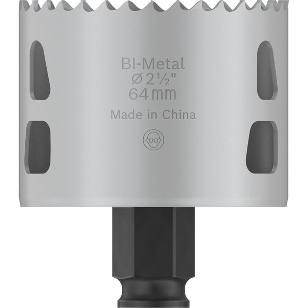 Bosch Verpackung mit Angaben zu Umdrehungen pro Minute und Sicherheitshinweisen