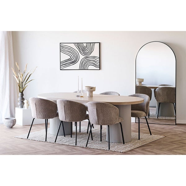 Madrid Spiegel 90x180cm schwarz. 90 X 3 X 180 cm