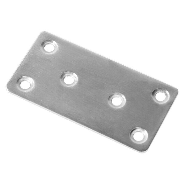 Rechteckiger Metallverbinder mit fünf Senkkopfbohrungen zur stabilen Befestigung von Bauteilen.