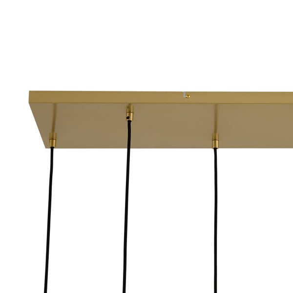 Decke einer Pendelleuchte mit Kabeln