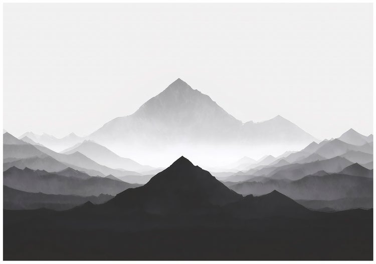 Darstellung einer Berglandschaft