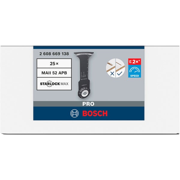 Bosch PRO MAII 52 APB Blatt für Multifunktionswerkzeuge 52 x 75 mm - 2608669138