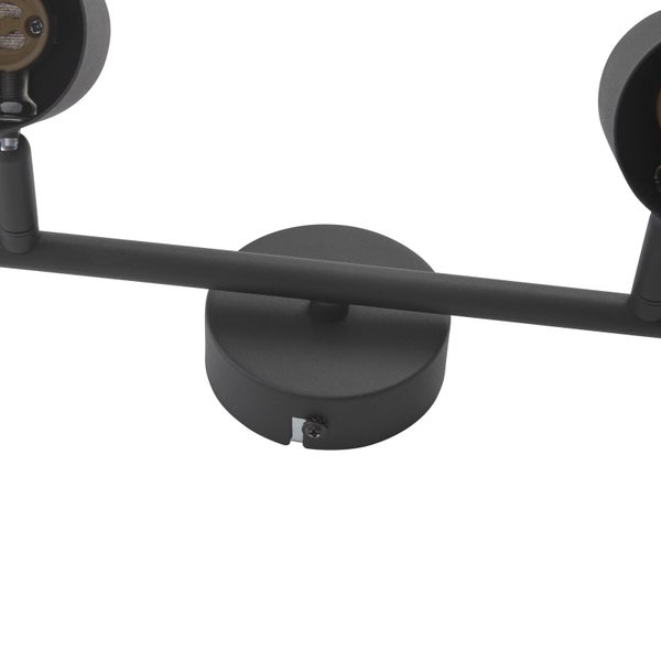 Drei-Flammen-Wandleuchte aus Metall