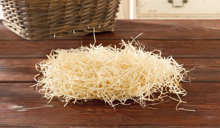 FRANK FLECHTWAREN | Holzwolle Natur, 1 kg, HOLZ, 1 kg, im Beutel