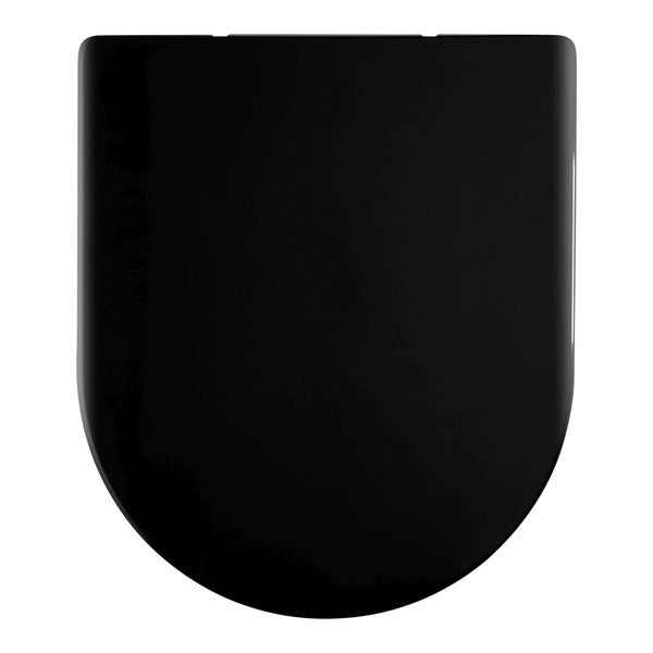 SCHÖNER WOHNEN-Kollektion WC-Sitz ANTUS WRAP, Mattschwarz, Toilettendecken mit Absenkautomatik, Klodeckel kratzfest und keimarm, Klobrille inkl. Befestigungsmaterial