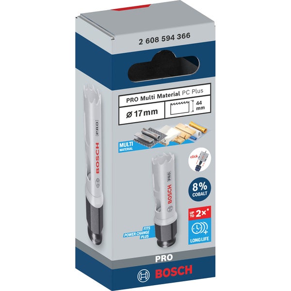Bosch Pro Multimaterial Lochsäge mit 17 mm Durchmesser im Verpackungskarton