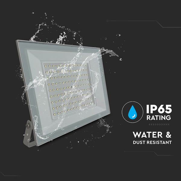 LED-Flutlichtstrahler mit Schutzart IP65 (wasser- und staubdicht)
