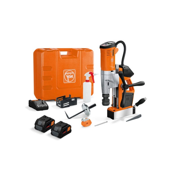 Fein Akku-Magnet-Kernbohrmaschine Set mit Zubehör und Aufbewahrungskoffer