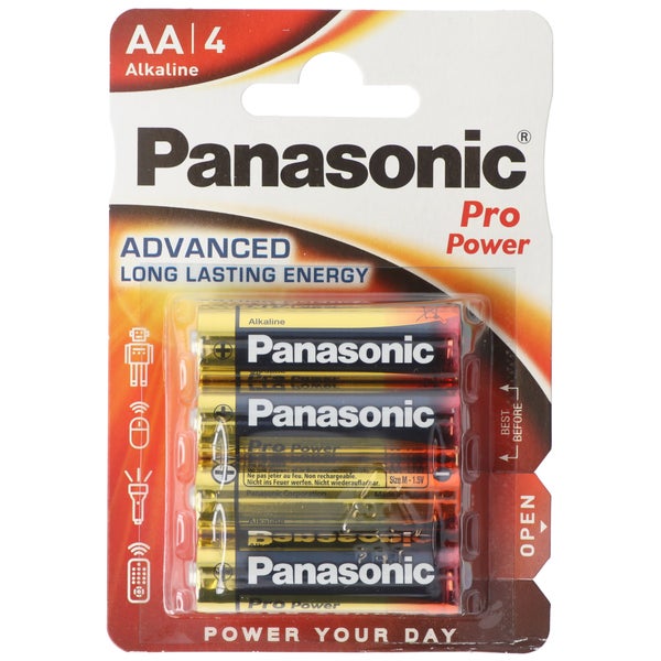 Panasonic Pro Power Mignon AA, LR6 Alkaline 4er Blister LR6PPG/4