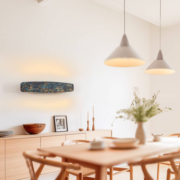 quitani LED Wandleuchte, Wandlampe Innen Lysia (Modern) in Alu aus Aluminium (1 flammig ) - Wandstrahler Wandbeleuchtung Schlafzimmer / Wohnzimmer Licht nach oben & unten Flurleuchte