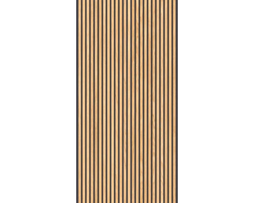 Dekorfliese Cannè honey black 3D 60x120cm Akustikpaneele-Optik