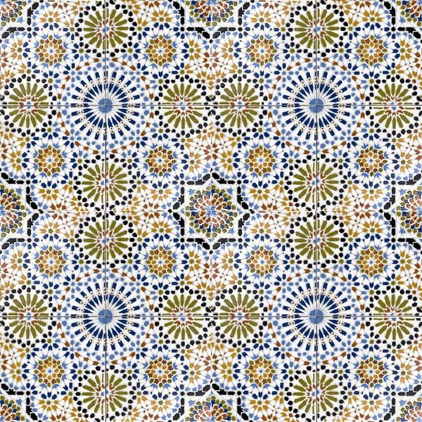 Fliesenmuster mit geometrischen Formen