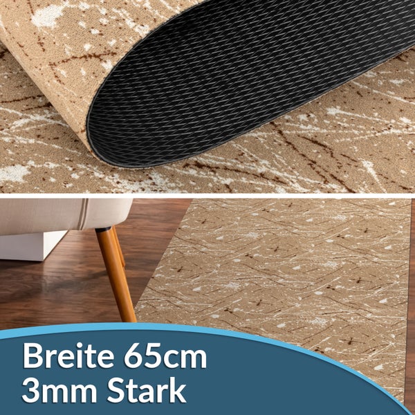 Teppich mit Muster, Breite 65 Zentimeter, Stärke 3 Millimeter