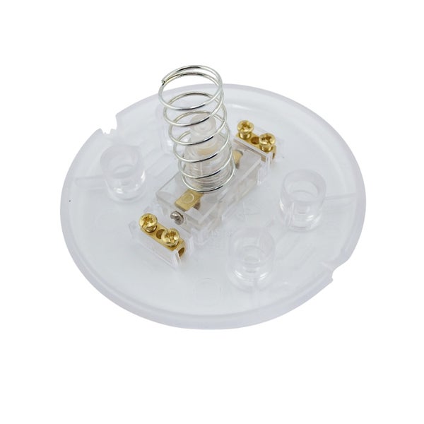 Lüsterklemme mit Feder und Schrauben