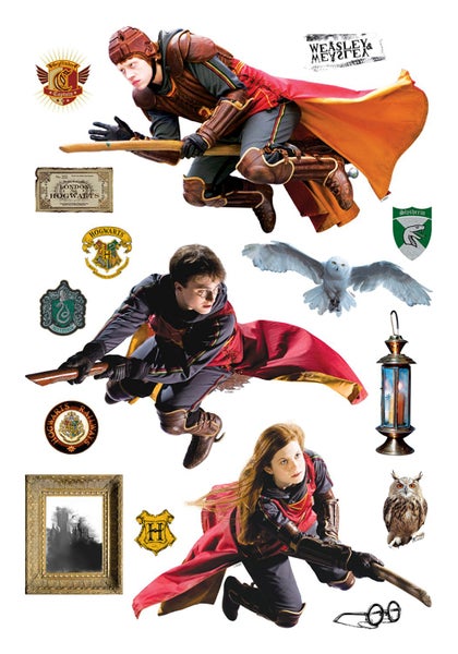 Sanders und Sanders Wandtattoo Harry Potter Grau und Rot - 65 x 42.5 cm - 601347
