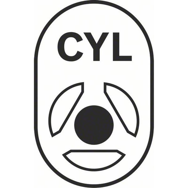 Symbol für Zylinderschaft