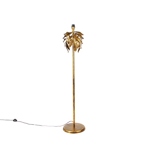 Vintage Stehlampe Antik Gold 32 cm ohne Schirm - Linde