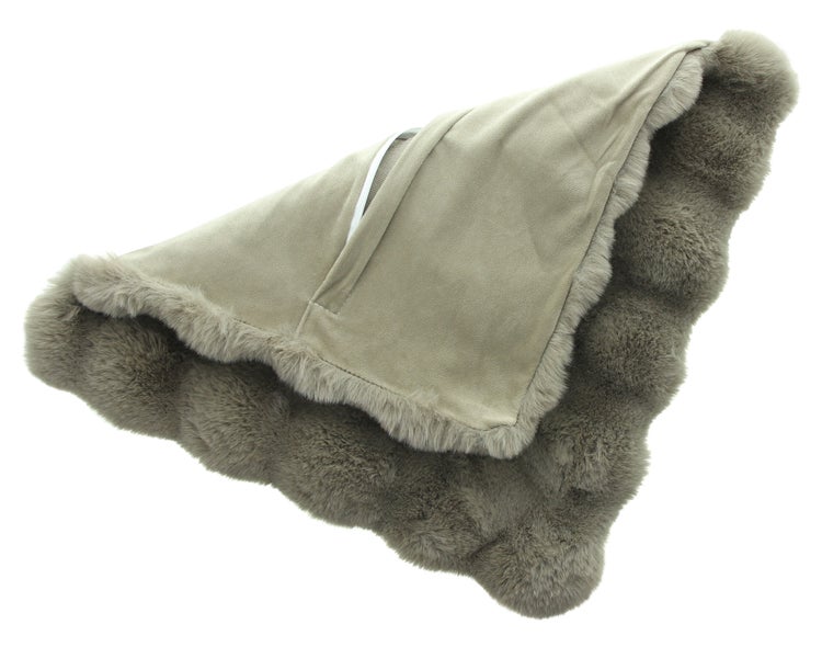 Dekofell mit Velours-Oberfläche