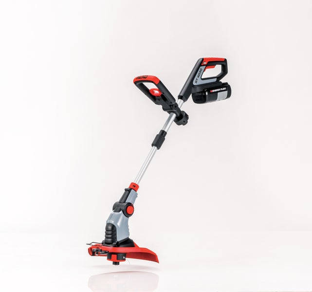 Akku-Rasentrimmer AL-KO GT 4030 mit verstellbarem Zweihandgriff und Energy Flex Akku.
