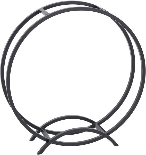 Runder Kaminholzständer aus Metall