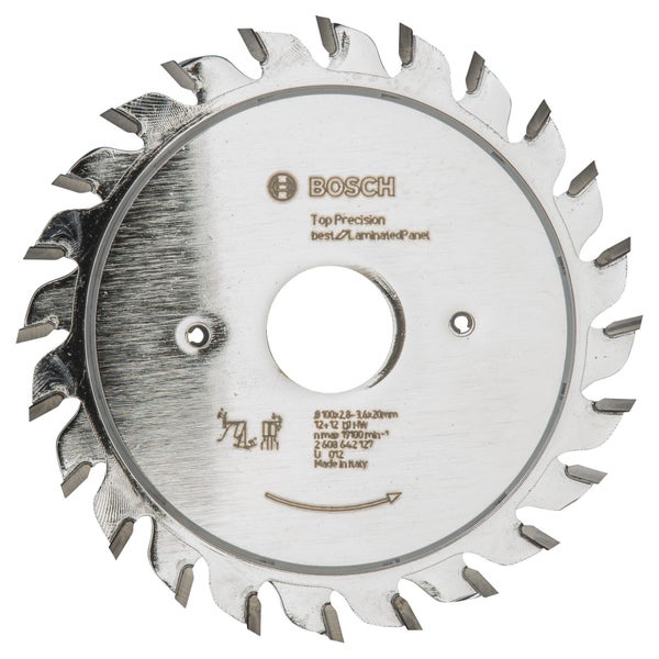 Bosch Vorritzblatt Top Precision Best for Laminated Panel, 100 x 20 x 2,8 - 3,6 mm -2608642127