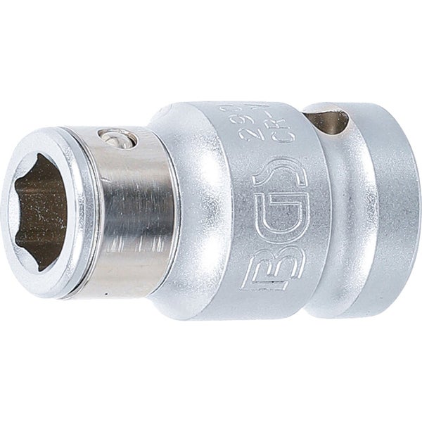 BGS Bit-Adapter mit Haltekugel Innenvierkant 12,5 mm (1/2) Innensechskant 10 mm (3/8) - 290