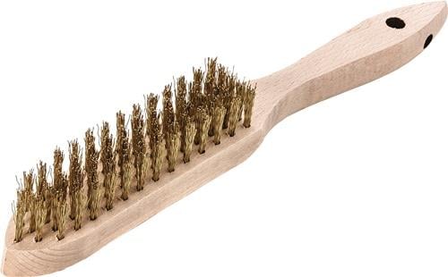Drahtbürste mit Holzgriff
