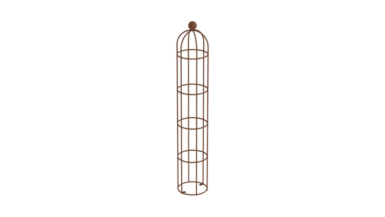 Obelisk Messina klein 29 x 140 cm massiver Rundstahl unbeschichtet