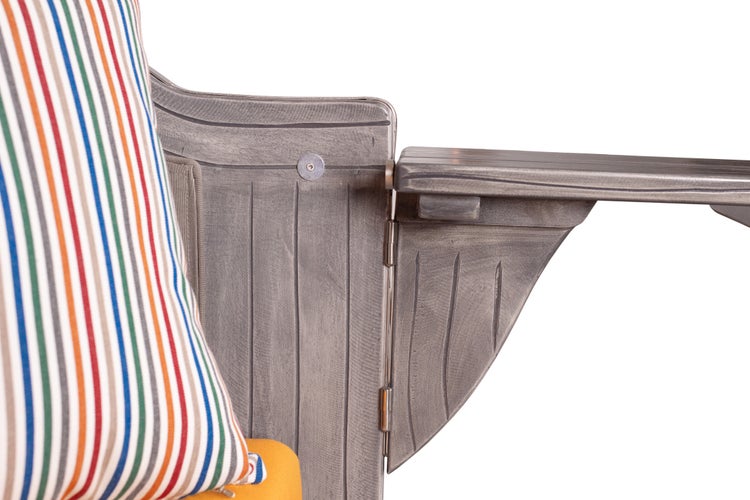 Strandkorb Rantum Mahagoni washed grey PE koboo grey Dessin 586