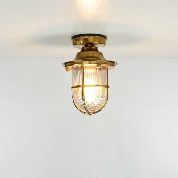 Deckenleuchte mit Schutzkorb für den Innenbereich