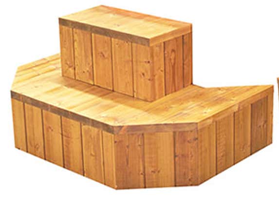 FinnTherm Badefass Oslo Spa Edition aus Holz mit Montagematerial 1,7x2m