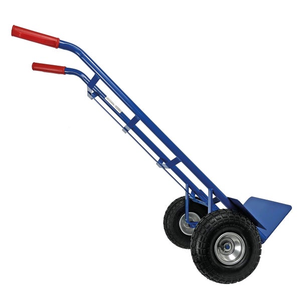 Profi Sackkarre HBH TK320LU – 320 kg Tragkraft, Luftreifen, Stahlrahmen, Transportkarre für schwere Lasten