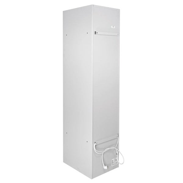PROREGAL Notebook-Schrank mit 10 Fächer HxBxT 180 x 40 x 50 cm Lichtgrau