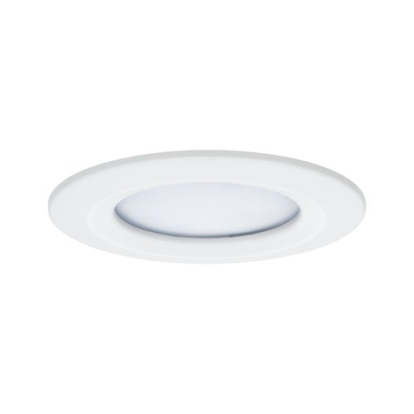 LED Einbauleuchte Nova Plus Coin Basisset starr IP44 rund 78mm Coin 3x6W 3x470lm 230V dimmbar 2700K Weiß matt