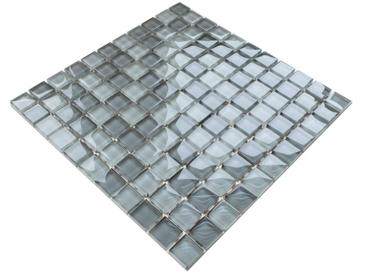Glasmosaik auf Netz für Bad und Küche 30cm x 30cm  - Kafka