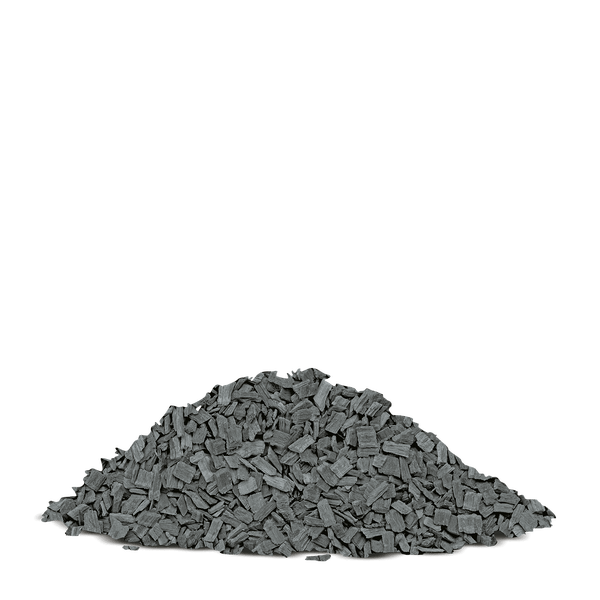 Galamio Holzhackschnitzel Grau 60l