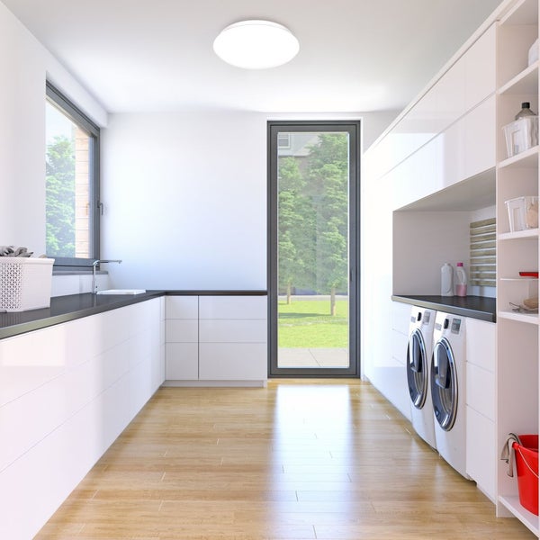Deckenleuchte Ø27,8 cm - 12W, 1200lm, LED, neutralweiß, weiß