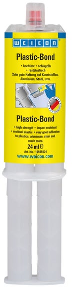 WEICON Plastic-Bond | Kunststoffklebstoff | 24 ml | cremeweiß, milchig