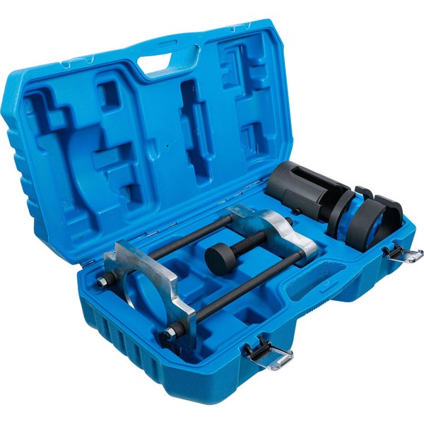 Werkzeugsatz für Radlager in blauer Aufbewahrungsbox