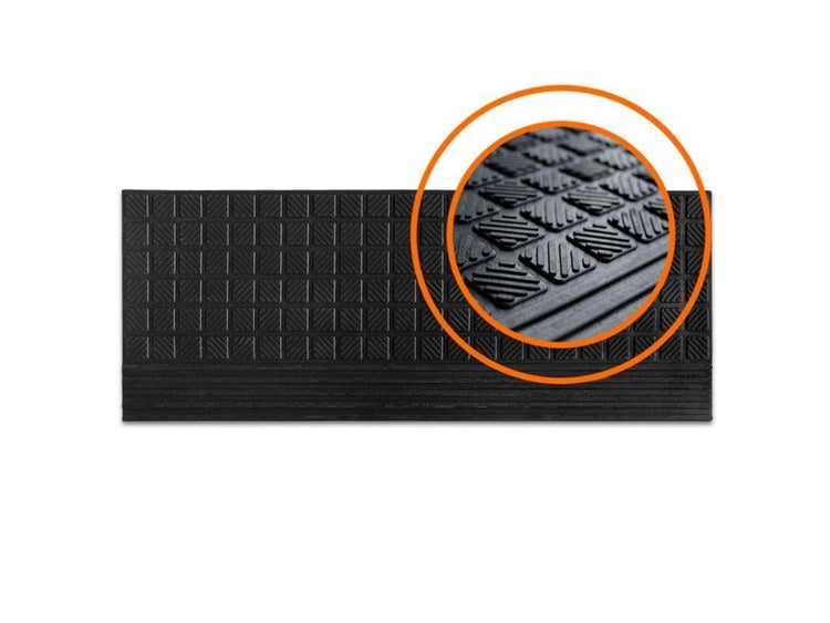FLOORDIREKT Gummi-Stufenmatte Diamond - für den Außenbereich - 30 x 90 cm