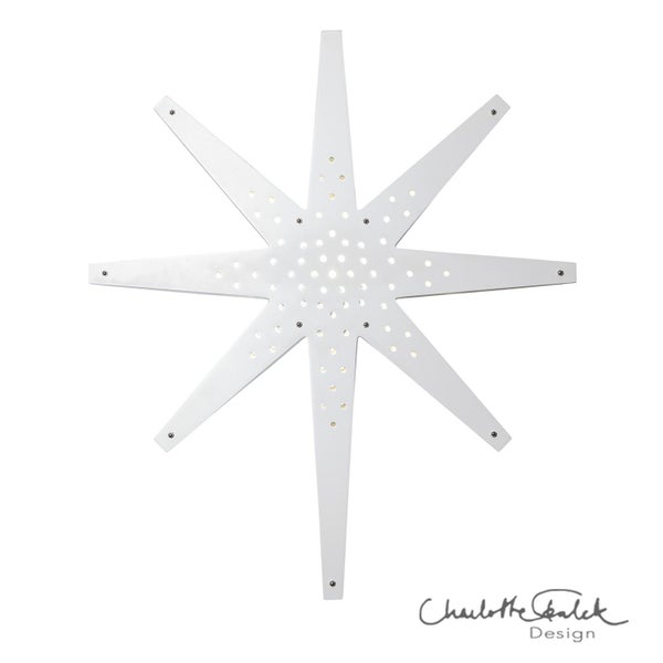 Sternförmige Deckenleuchte mit LED-Lichtern