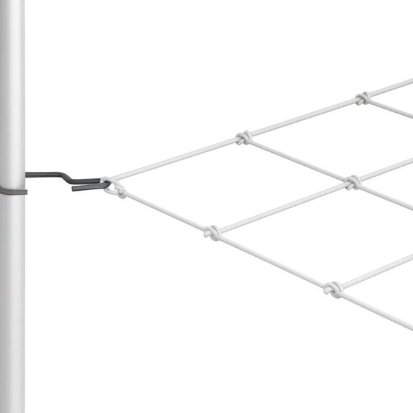 Detailansicht eines Knotengeflechts mit Halterung