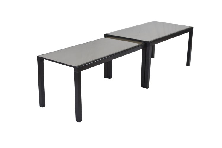 Gartentisch, flexibel ausziehbar, 160 (320) x 78/75 cm, Graphit, Aluminium