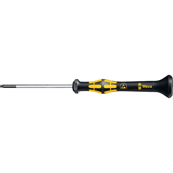 Wera 1567 TORX BO Kraftform Micro Schraubendreher mit Bohrung im TORX Profil 030123